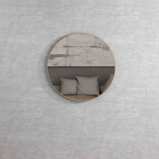 London Brushed Gold Frame Mirror 700mm