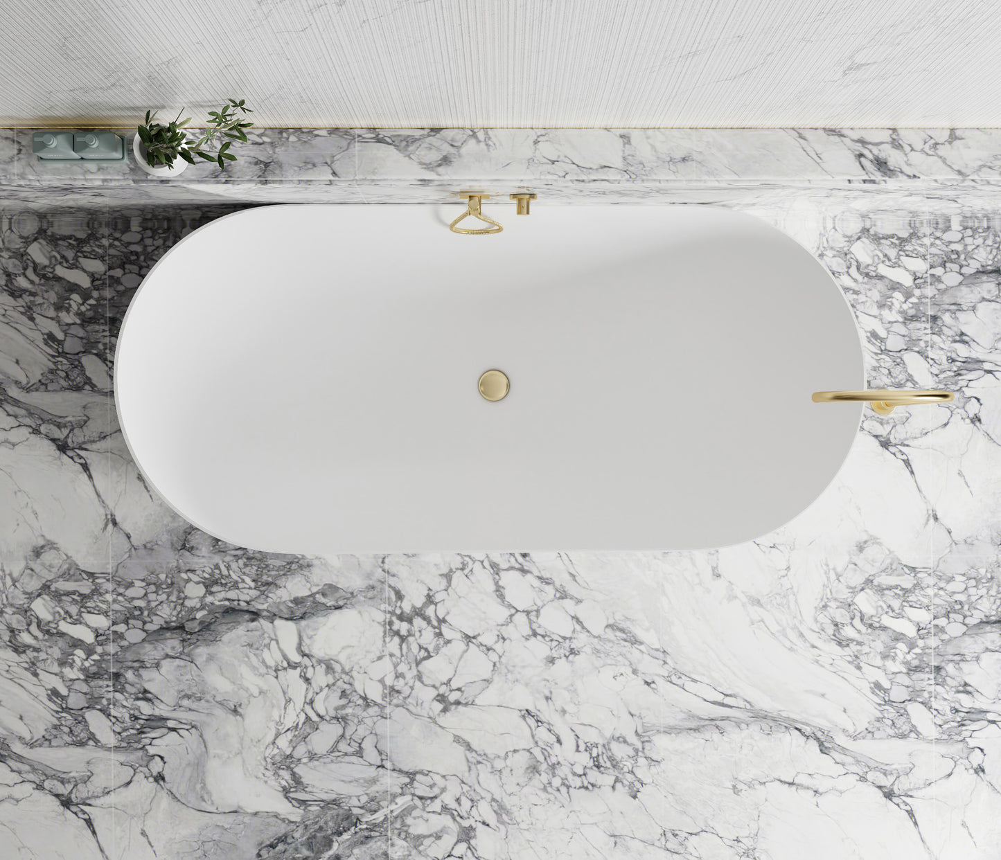 Attica Noosa 1500 Matte White Bath