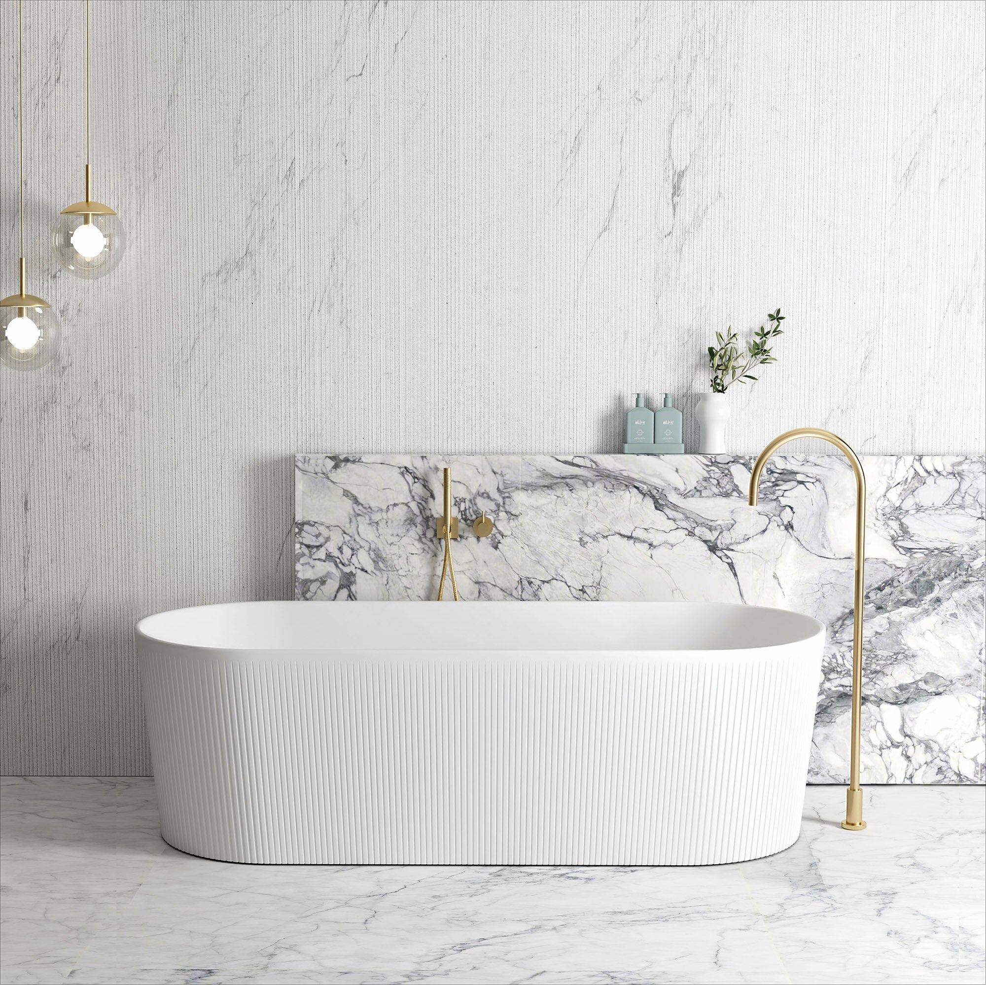 Attica Noosa 1700 Matte White Bath