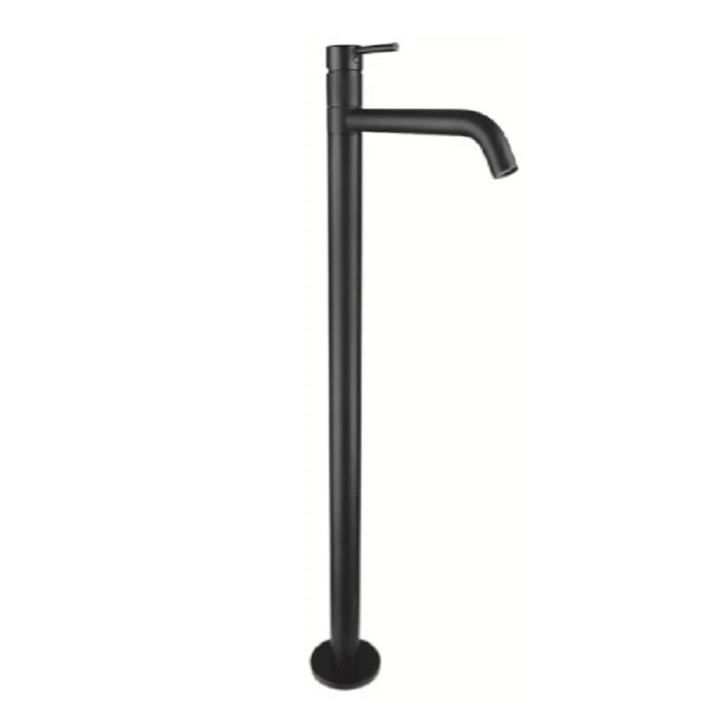 Jess Pin Handle Freestanding Bath Mixer Matt Black