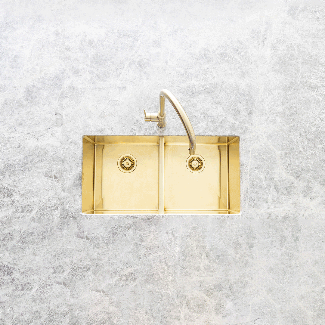 Lavello Dish Draining Tray - Brushed Bronze Gold