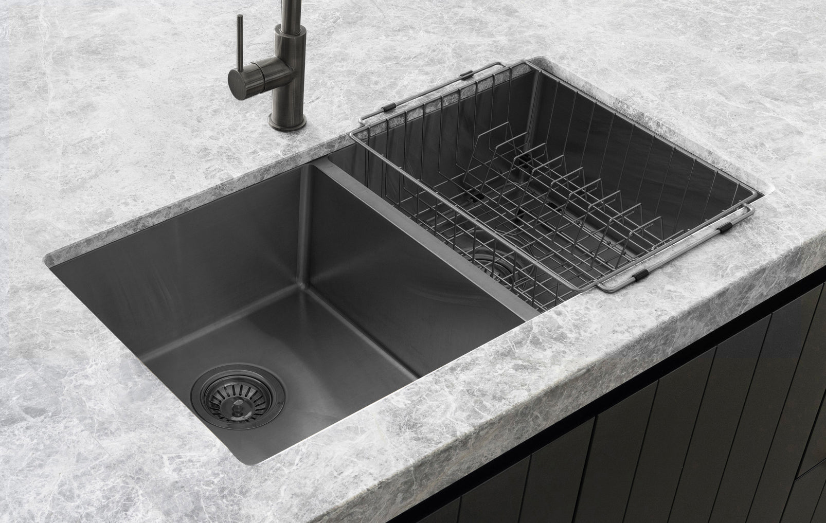Lavello Dish Rack - Gunmetal Black
