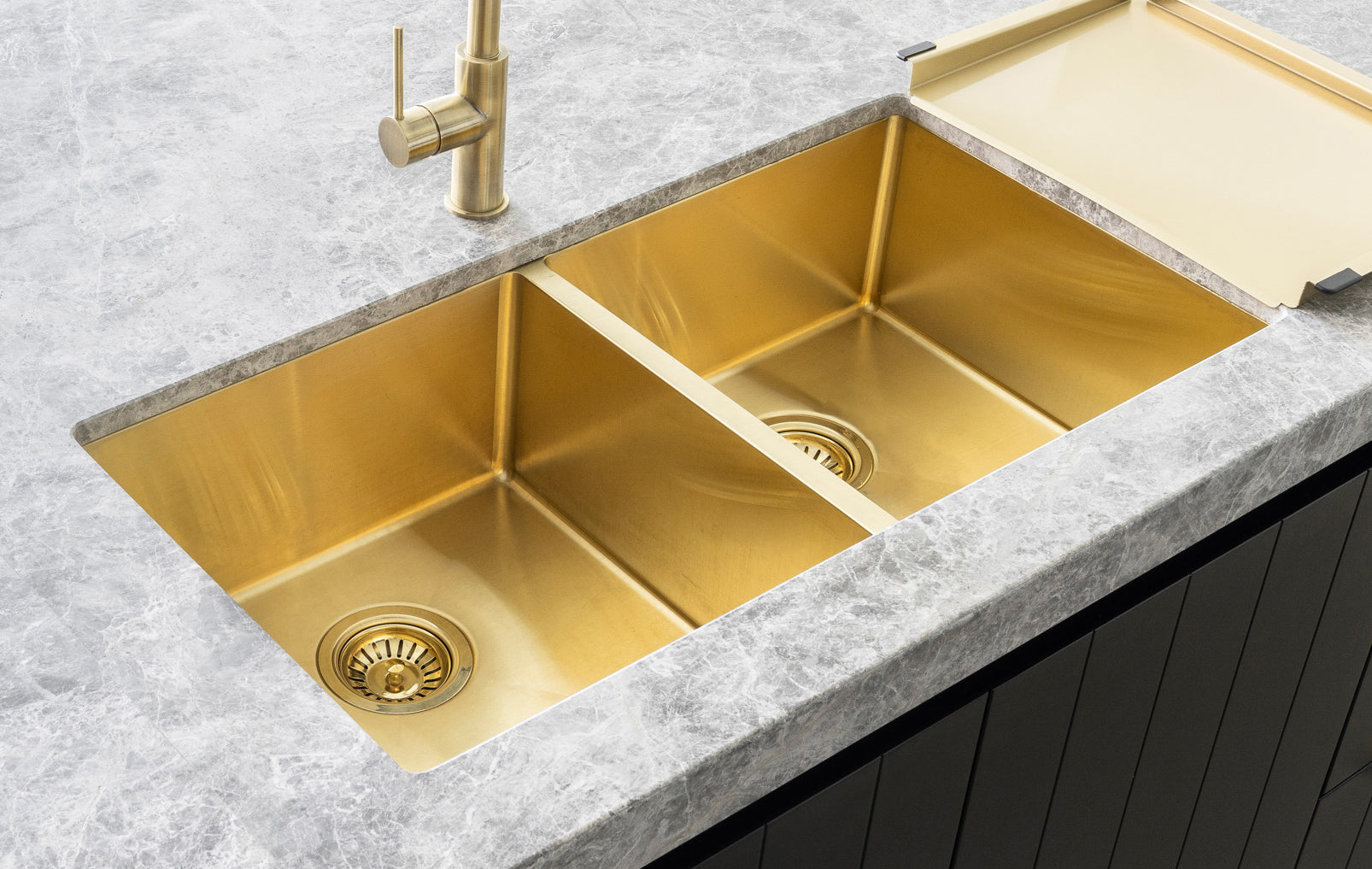 Lavello Dish Draining Tray - Brushed Bronze Gold