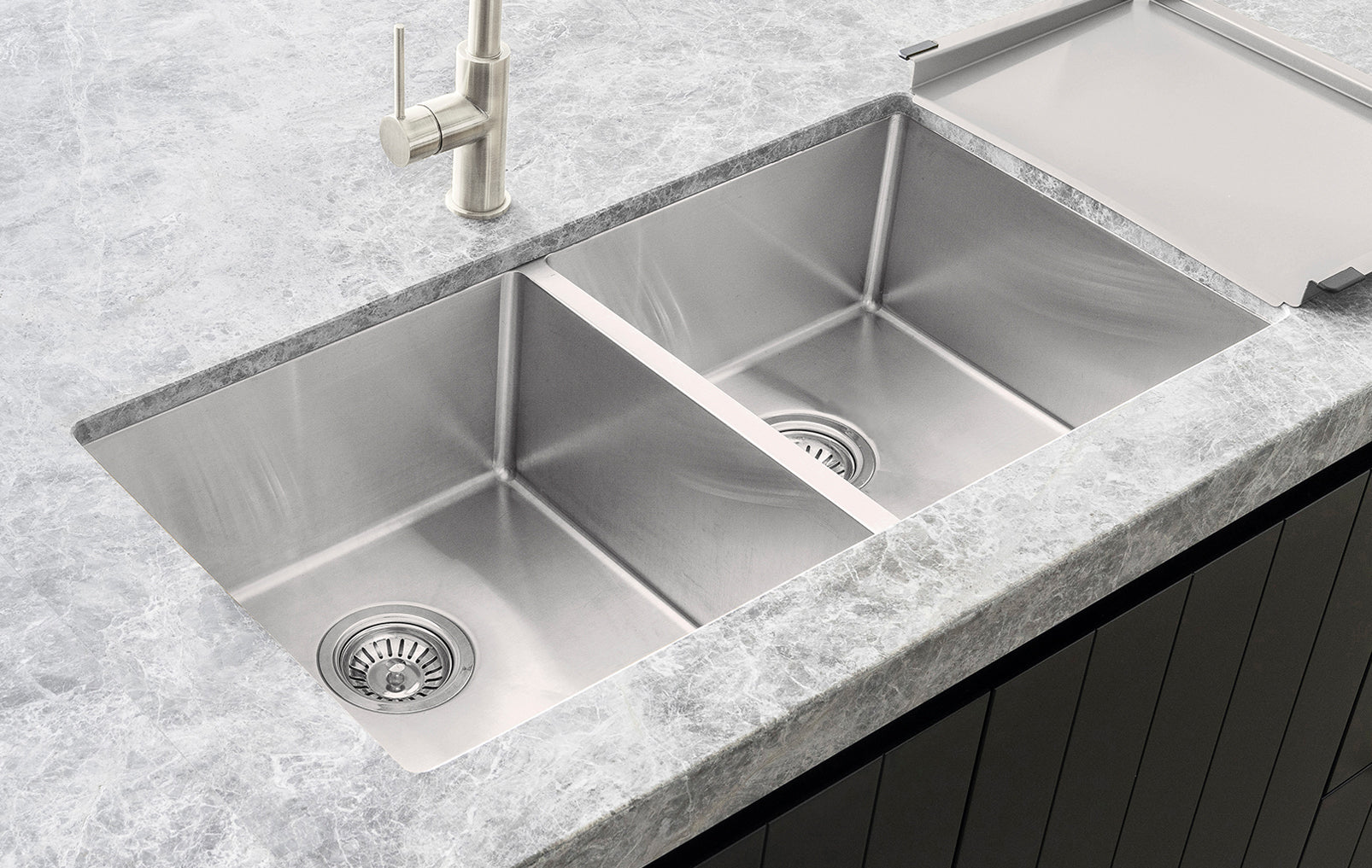 Lavello Dish Draining Tray - Brushed Nickel