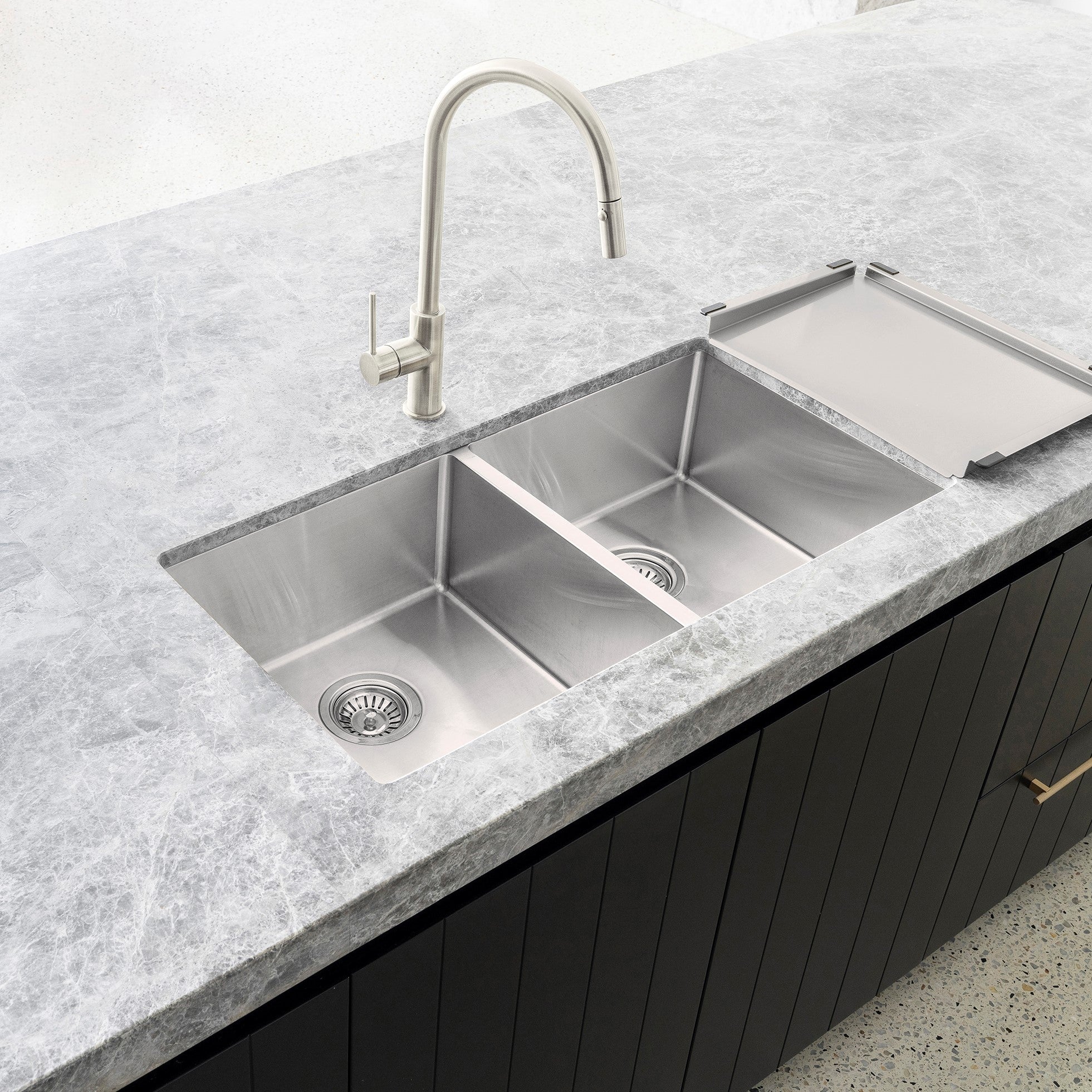 Lavello Dish Draining Tray - Brushed Nickel