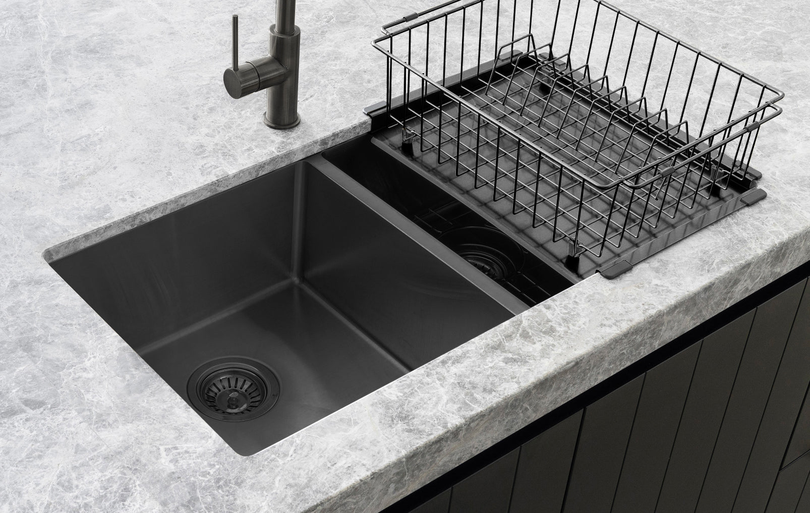 Lavello Dish Rack - Gunmetal Black