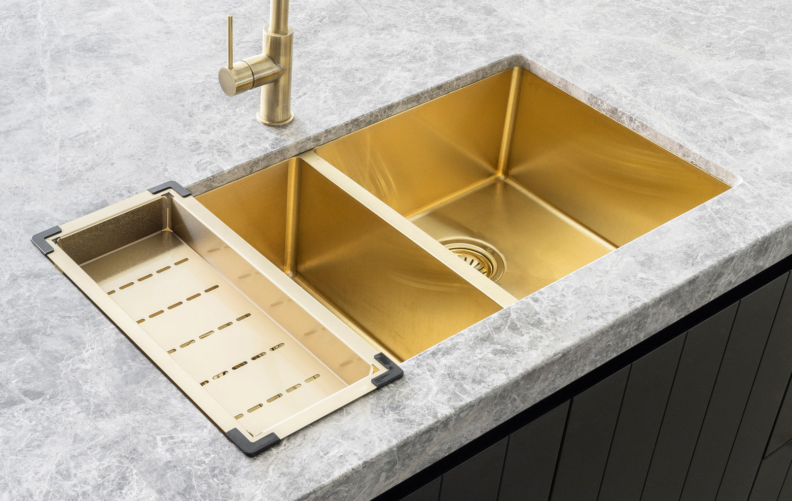 Lavello Kitchen Sink Colander - Brushed Bronze Gold