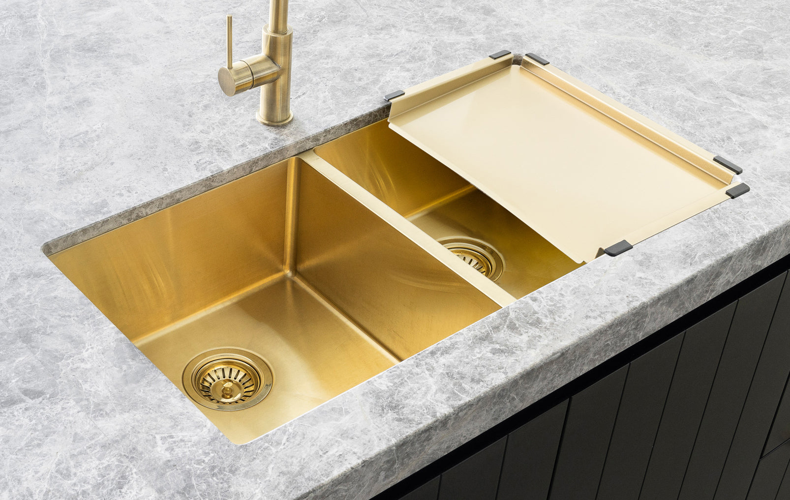 Lavello Dish Draining Tray - Brushed Bronze Gold