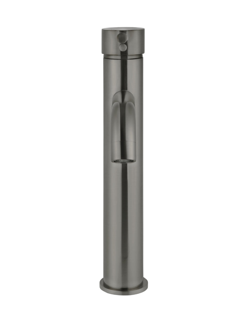 Round Tall Curved Basin Mixer - Shadow