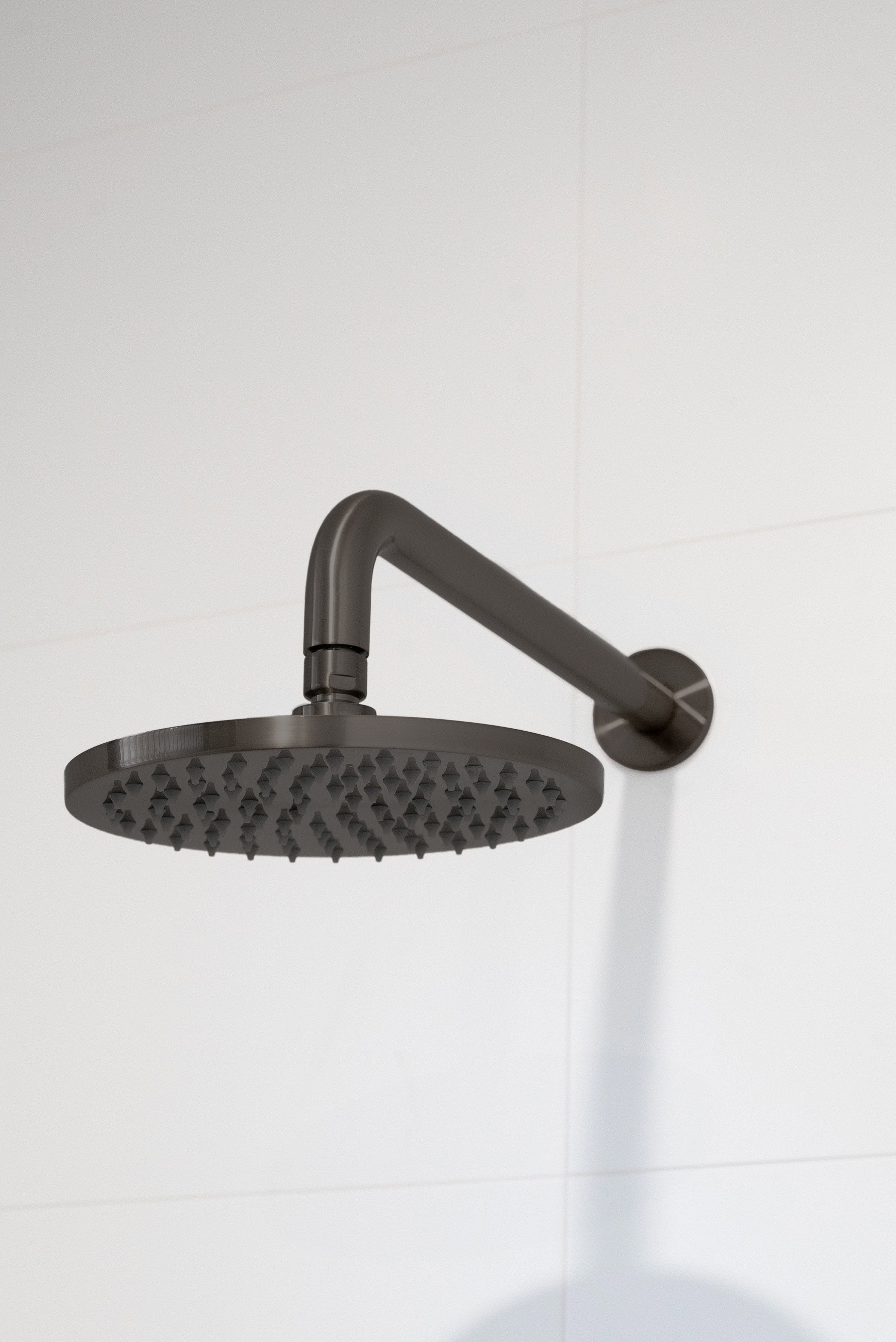 Round Shower Rose 200mm - Shadow