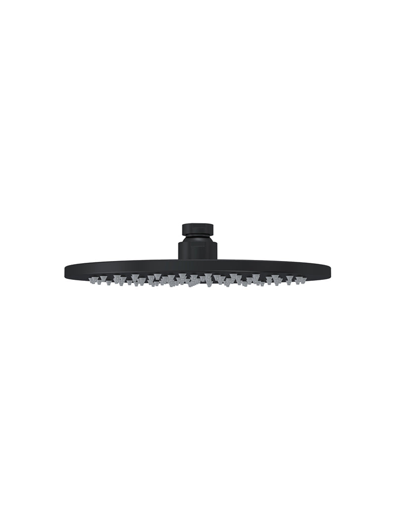 Round Shower Rose 200mm - Matte black