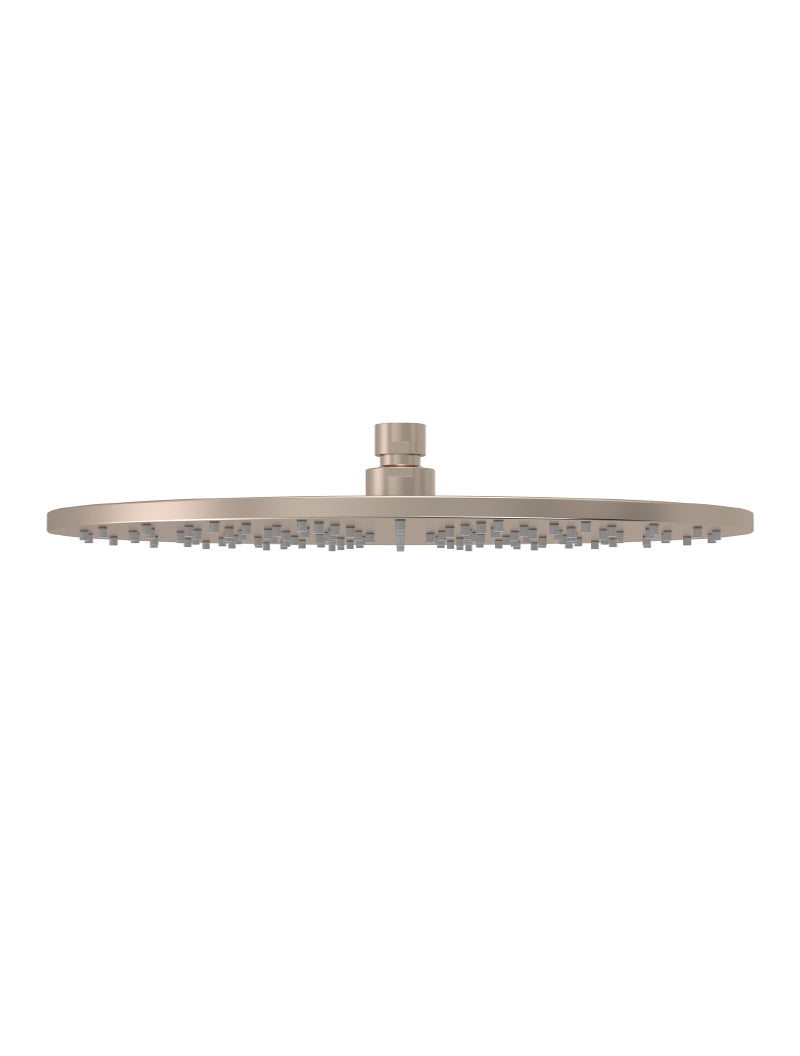 Round Shower Rose 300mm - Champagne
