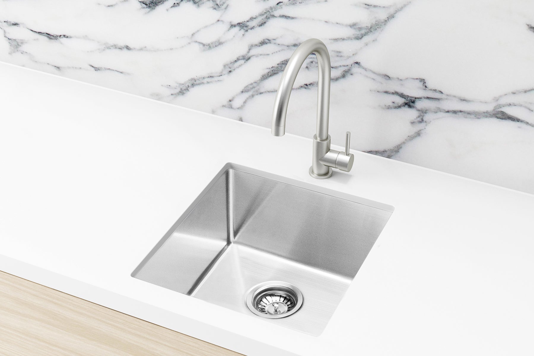 Lavello Kitchen Sink - Single Bowl 440 x 440 - Stainless Steel