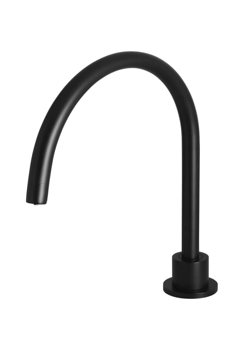 Meir Round High-Rise Swivel Hob Spout - Matte Black