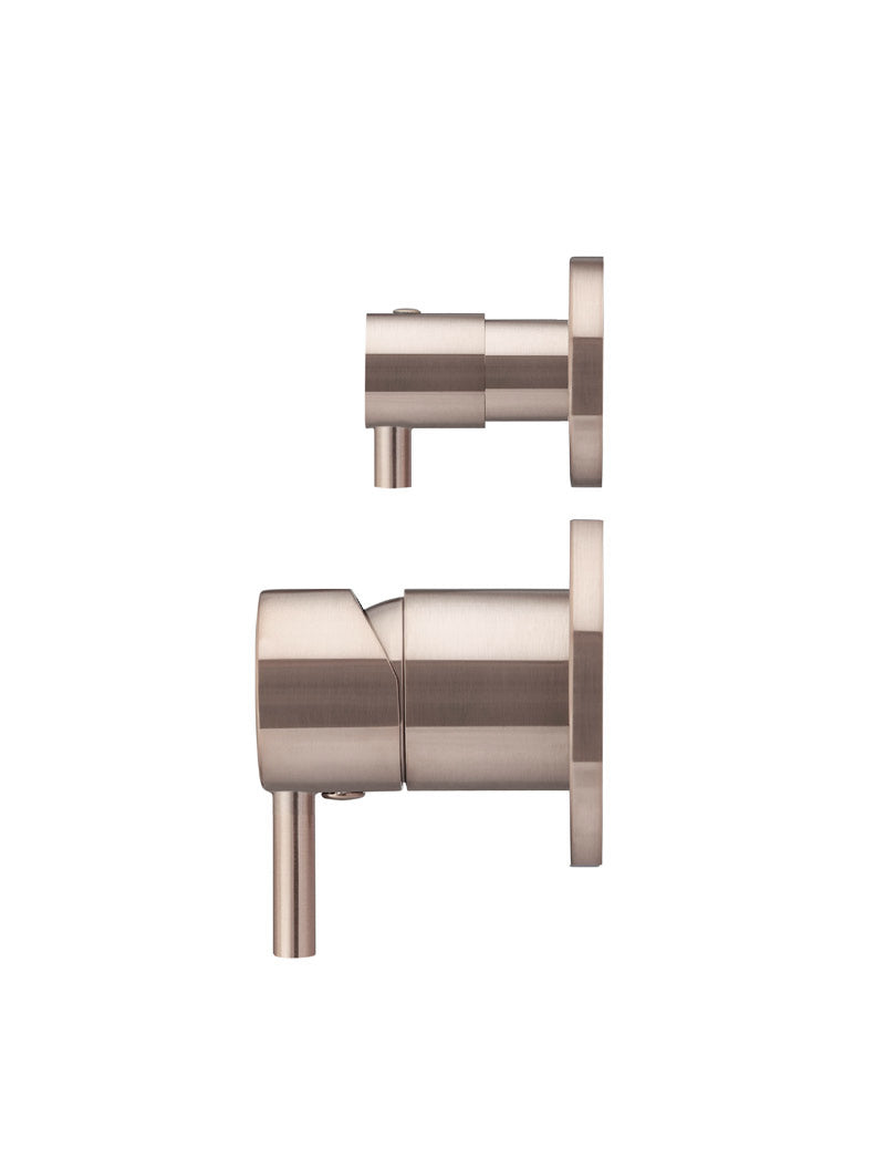 Round Diverter Mixer - Champagne
