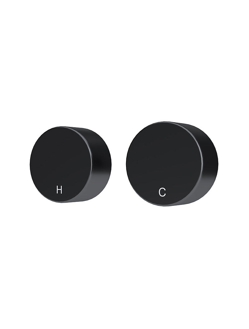 Circular Wall Taps - Matte Black