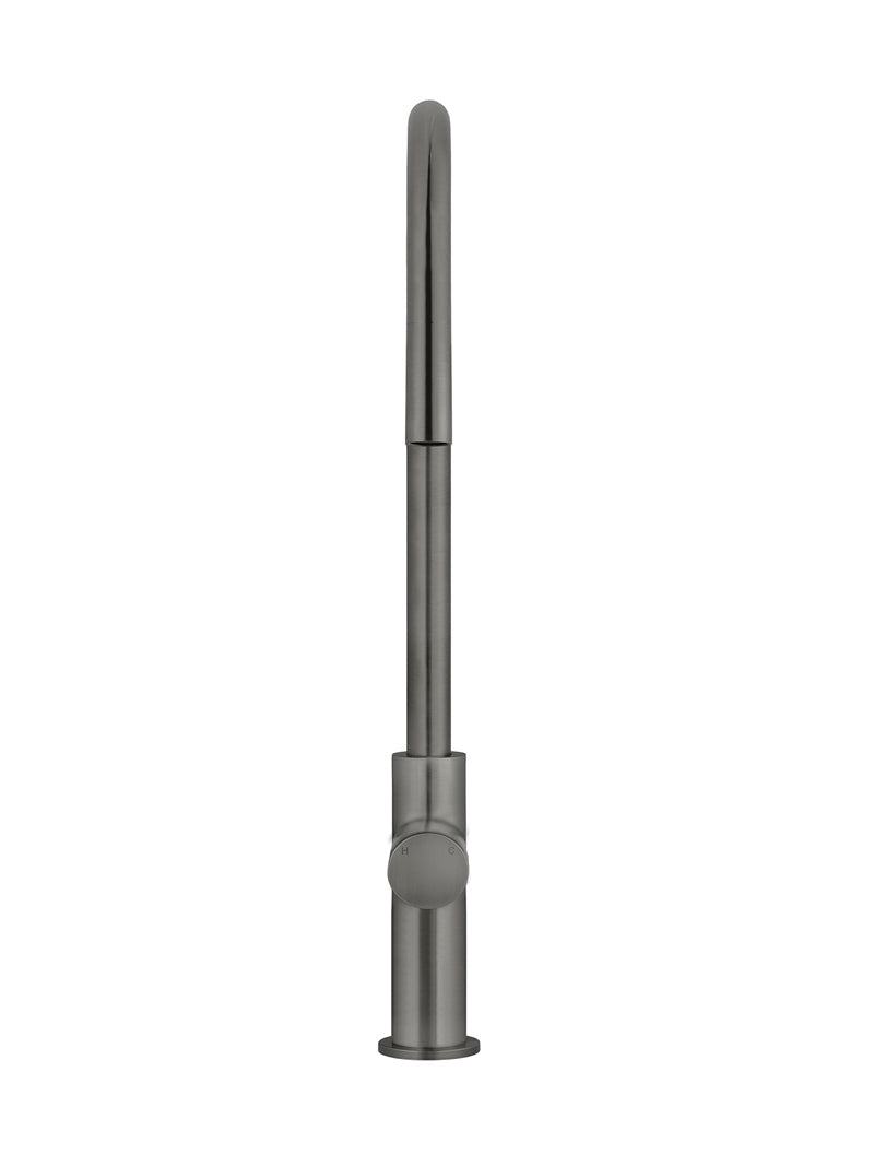 Round Pinless Piccola Pull Out Kitchen Mixer Tap - Shadow