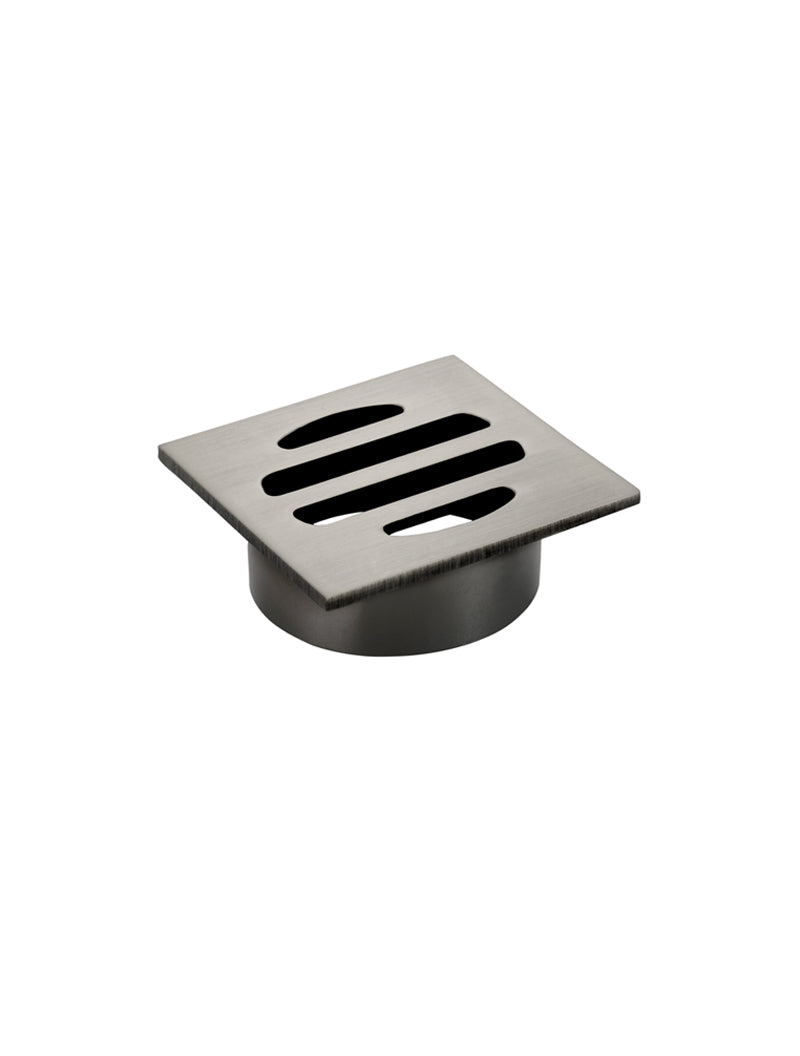Square Floor Grate Shower Drain 50mm outlet - Shadow