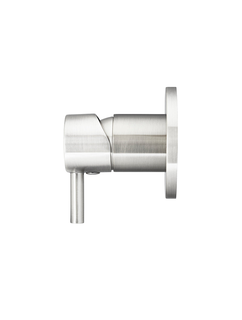Round Wall Mixer short pin-lever - PVD Brushed Nickel