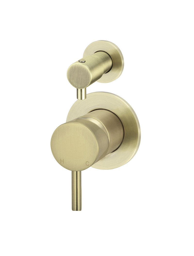 Round Diverter Mixer - PVD Tiger Bronze